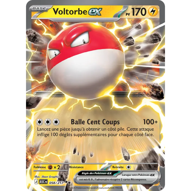 Voltorbe EX 58/217