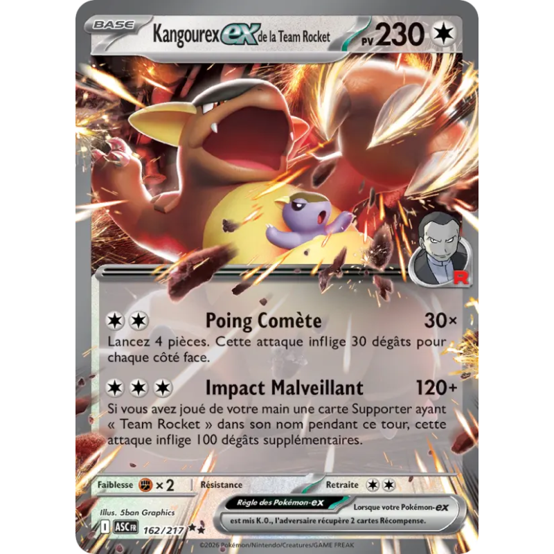 Kangourex EX de la Team Rocket 162/217