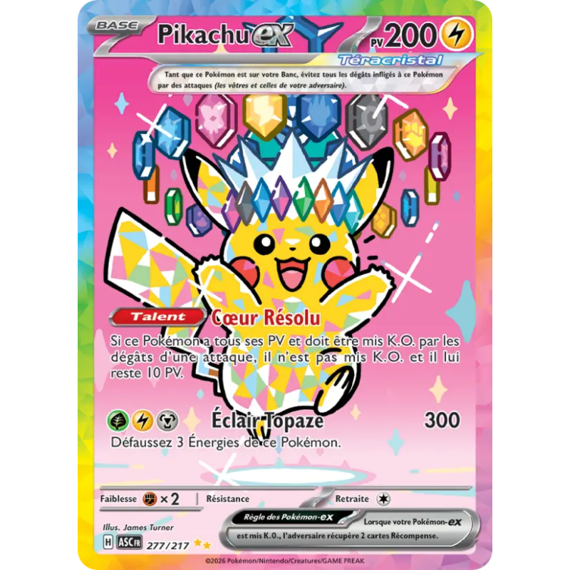 Pikachu EX 277/217
