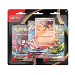 Pokémon Tripack Chaos Ascendant ME04 FR Aléatoire | Attrape Ton Poke