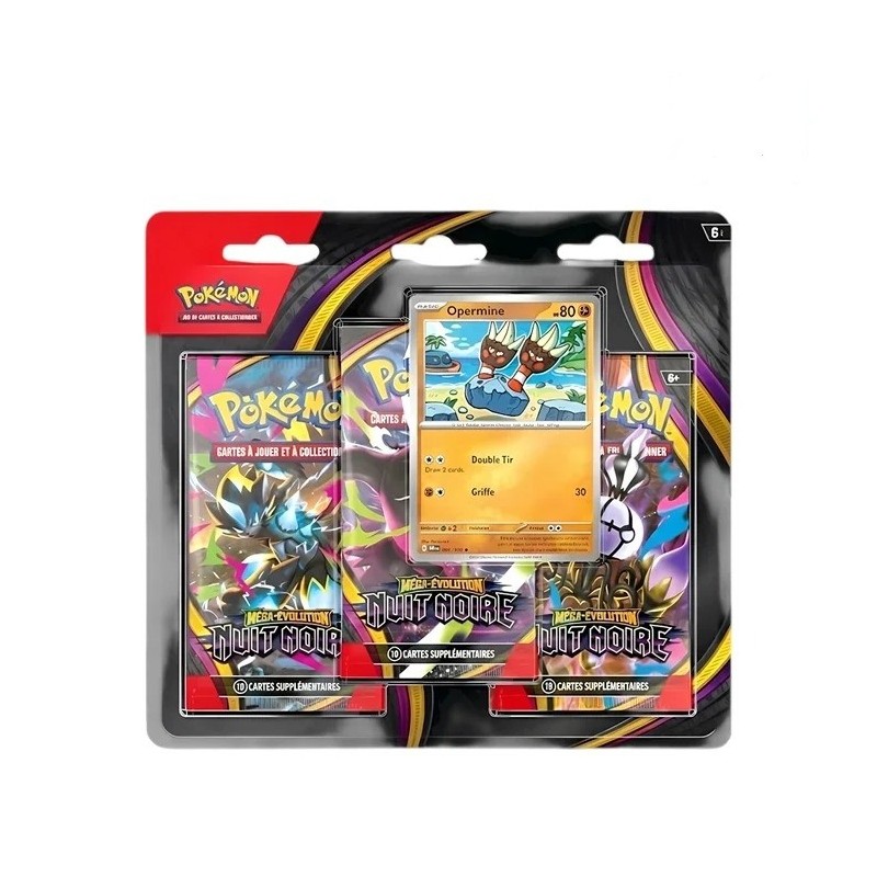 Pokémon Tripack Nuit Noire ME05 FR Scellé | Attrape Ton Poke